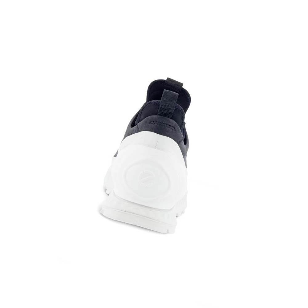 Men's Ecco Exostrike Low Sneakers Black / White | USA 618LIS